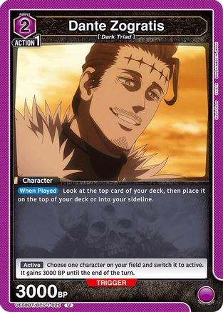 Dante Zogratis (025) (UE08BT/BCV-1-025) [UE08BT: Black Clover] - Deck Out Gaming