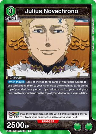 Julius Novachrono (035) (UE08BT/BCV-1-035) [UE08BT: Black Clover] Foil - Deck Out Gaming