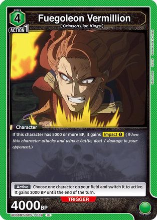 Fuegoleon Vermillion (UE08BT/BCV-1-039) [UE08BT: Black Clover] Foil - Deck Out Gaming