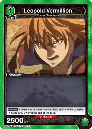 Leopold Vermillion (UE08BT/BCV-1-043) [UE08BT: Black Clover] - Deck Out Gaming