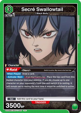 Secre Swallowtail (UE08BT/BCV-1-047) [UE08BT: Black Clover] Foil - Deck Out Gaming