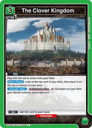 The Clover Kingdom (UE08BT/BCV-1-063) [UE08BT: Black Clover] - Deck Out Gaming