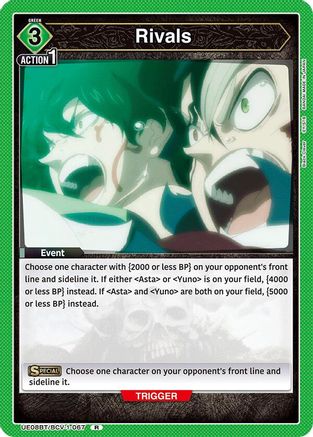 Rivals (UE08BT/BCV-1-067) [UE08BT: Black Clover] Foil - Deck Out Gaming