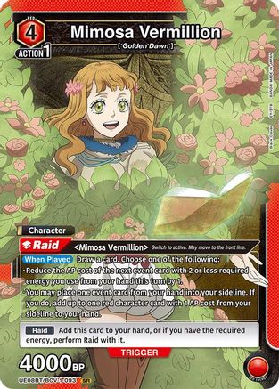 Mimosa Vermillion (093) (UE08BT/BCV-1-093) [UE08BT: Black Clover] Foil - Deck Out Gaming