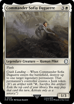 Commander Sofia Daguerre (Surge Foil) (543) [Fallout] foil - Deck Out Gaming