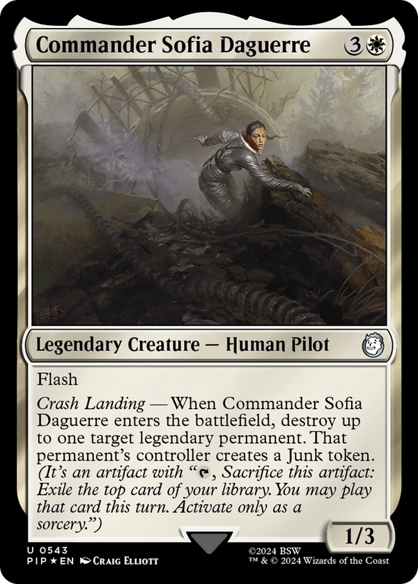Commander Sofia Daguerre (Surge Foil) (543) [Fallout] foil - Deck Out Gaming