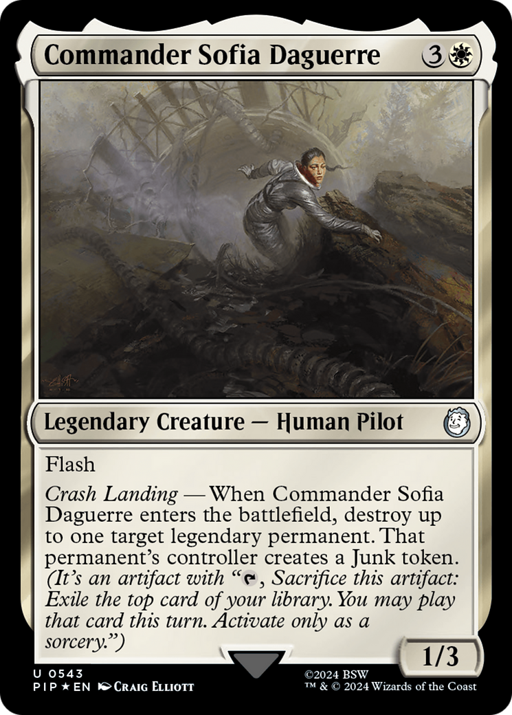 Commander Sofia Daguerre (Surge Foil) (543) [Fallout] foil - Deck Out Gaming