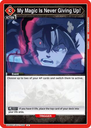 My Magic Is Never Giving Up! (UE08BT/BCV-1-096) [UE08BT: Black Clover] - Deck Out Gaming