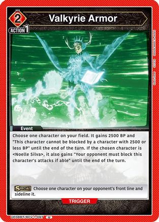 Valkyrie Armor (UE08BT/BCV-1-097) [UE08BT: Black Clover] - Deck Out Gaming