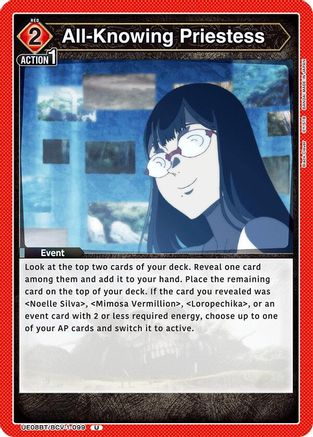 All-Knowing Priestess (UE08BT/BCV-1-099) [UE08BT: Black Clover] - Deck Out Gaming