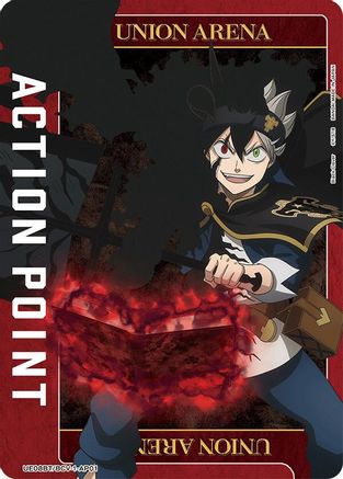 Action Point Card (AP01) (UE08BT/BCV-1-AP01) [UE08BT: Black Clover] Foil - Deck Out Gaming