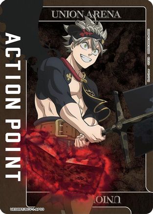 Action Point Card (AP03) (UE08BT/BCV-1-AP03) [UE08BT: Black Clover] Foil - Deck Out Gaming