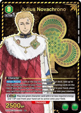 Julius Novachrono (035) (R*) (UE08BT/BCV-1-035) [UE08BT: Black Clover] Foil - Deck Out Gaming