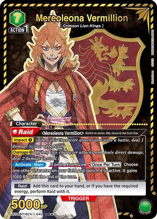 Mereoleona Vermillion (042) (SR*) (UE08BT/BCV-1-042) [UE08BT: Black Clover] Foil - Deck Out Gaming
