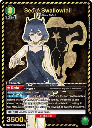 Secre Swallowtail (R*) (UE08BT/BCV-1-047) [UE08BT: Black Clover] Foil - Deck Out Gaming