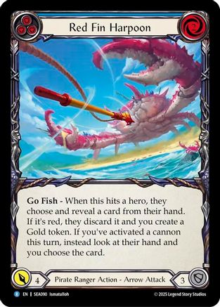 Red Fin Harpoon (SEA090) [High Seas] Rainbow Foil - Deck Out Gaming