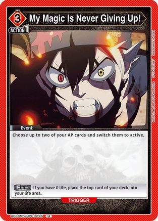 My Magic Is Never Giving Up! (UE08ST/BCV-1-096) [UE08ST: Black Clover Starter Deck] - Deck Out Gaming