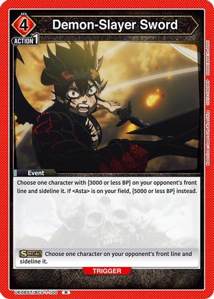 Demon-Slayer Sword (UE08ST/BCV-1-100) [UE08ST: Black Clover Starter Deck] - Deck Out Gaming