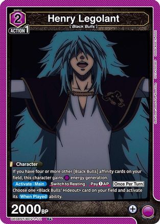 Henry Legolant (R*) (UE08ST/BCV-1-111) [UE08ST: Black Clover Starter Deck] Foil - Deck Out Gaming