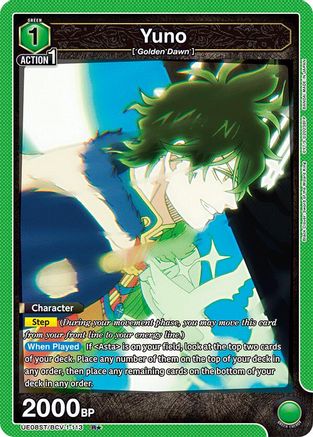 Yuno (113) (R*) (UE08ST/BCV-1-113) [UE08ST: Black Clover Starter Deck] Foil - Deck Out Gaming