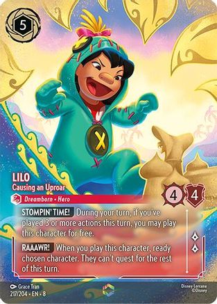 Lilo - Causing an Uproar (Enchanted) (217/204) [Reign of Jafar] Holofoil - Deck Out Gaming