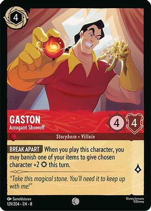 Gaston - Arrogant Showoff (129/204) [Reign of Jafar] - Deck Out Gaming