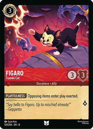 Figaro - Tuxedo Cat (133/204) [Reign of Jafar] Cold Foil - Deck Out Gaming