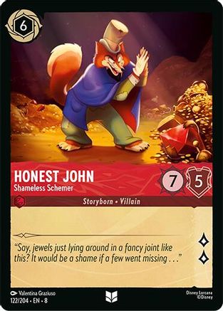 Honest John - Shameless Schemer (122/204) [Reign of Jafar] - Deck Out Gaming