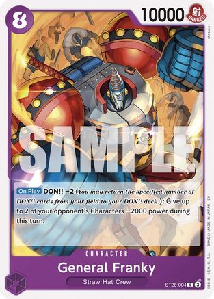 General Franky (ST26-004) [Starter Deck 26: PURPLE/BLACK Monkey.D.Luffy]-1