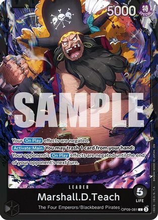 Marshall.D.Teach (OP09-081) (OP09-081) [Starter Deck 27: BLACK Marshall.D.Teach] Foil-1