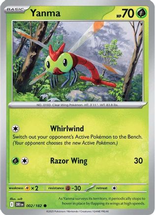 Yanma - 002/182 (2) [SV10: Destined Rivals] Reverse Holofoil - Deck Out Gaming