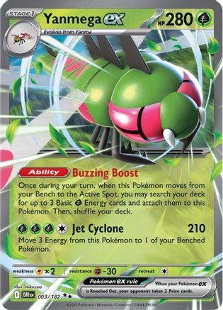 Yanmega ex - 003/182 (3) [SV10: Destined Rivals] Holofoil - Deck Out Gaming