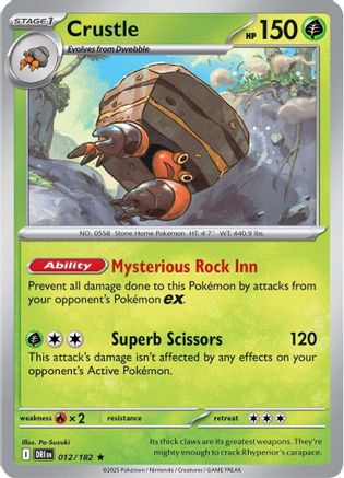 Crustle - 012/182 (12) [SV10: Destined Rivals] Reverse Holofoil - Deck Out Gaming