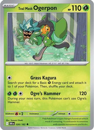 Teal Mask Ogerpon (26) [SV10: Destined Rivals] - Deck Out Gaming