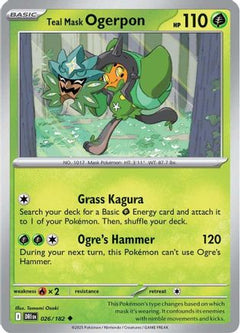 Teal Mask Ogerpon (26) [SV10: Destined Rivals] Reverse Holofoil - Deck Out Gaming