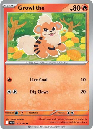 Growlithe (27) [SV10: Destined Rivals] - Deck Out Gaming