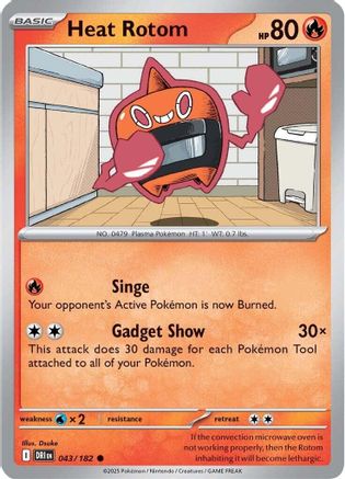 Heat Rotom (43) [SV10: Destined Rivals] Reverse Holofoil - Deck Out Gaming