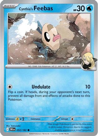 Cynthia's Feebas (52) [SV10: Destined Rivals] Reverse Holofoil - Deck Out Gaming