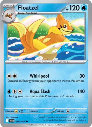 Floatzel (58) [SV10: Destined Rivals] Reverse Holofoil - Deck Out Gaming