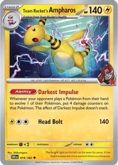 Team Rocket's Ampharos (74) [SV10: Destined Rivals] - Deck Out Gaming