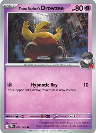 Team Rocket's Drowzee (79) [SV10: Destined Rivals] Reverse Holofoil - Deck Out Gaming