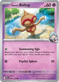 Steven's Baltoy (83) [SV10: Destined Rivals] Reverse Holofoil - Deck Out Gaming