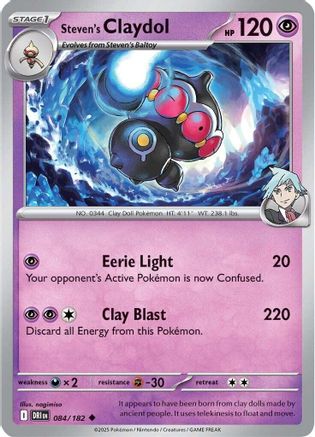 Steven's Claydol (84) [SV10: Destined Rivals] Reverse Holofoil - Deck Out Gaming