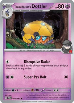 Team Rocket's Dottler (88) [SV10: Destined Rivals] - Deck Out Gaming
