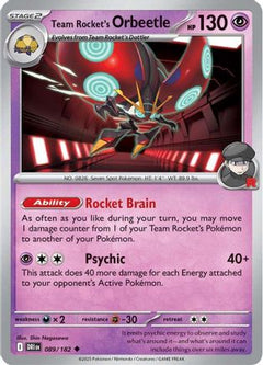 Team Rocket's Orbeetle - 089/182 (89) [SV10: Destined Rivals] Reverse Holofoil - Deck Out Gaming