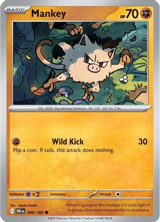 Mankey (90) [SV10: Destined Rivals] - Deck Out Gaming