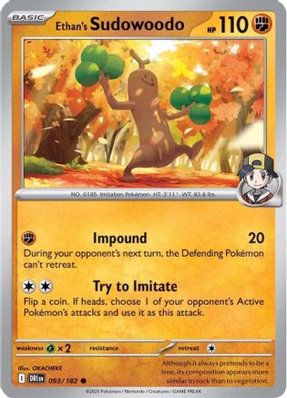 Ethan's Sudowoodo (93) [SV10: Destined Rivals] - Deck Out Gaming