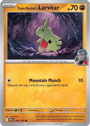 Team Rocket's Larvitar (94) [SV10: Destined Rivals] - Deck Out Gaming