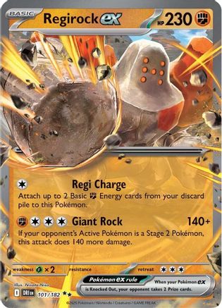 Regirock ex - 101/182 (101) [SV10: Destined Rivals] Holofoil - Deck Out Gaming