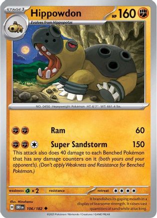 Hippowdon (106) [SV10: Destined Rivals] Reverse Holofoil - Deck Out Gaming